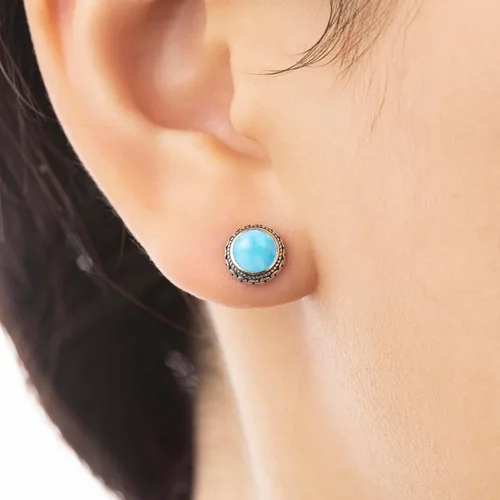 Miniatura 22 de Aretes de plata de ley con piedra natal de cristal real, joyería para mujer, moda occidental 925, envejecida, bohemia, hecha a mano, el mejor regalo
