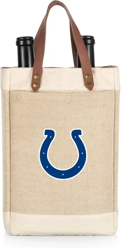 Miniatura 29 de PICNIC TIME NFL Pinot - Jute 2 Bottle Insulated Wine Bag - Wine Tote Bag - Wine Gift Bag, (Beige)