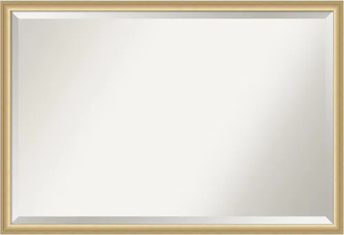 Miniatura 12 de Amanti Art Espejo de baño, espejo de pared dorado Florence para usar como espejo de tocador de baño sobre fregadero (21.75 x 17.75 pulgadas), espejo