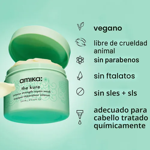Miniatura 11 de amika The Kure - Máscara de reparación de fuerza intensa