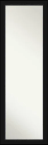 Miniatura 7 de Amanti Art Espejo de pared para puerta, espejo de longitud completa (52 x 18 pulgadas), espejo estrecho de cuerpo completo negro grande y espejo