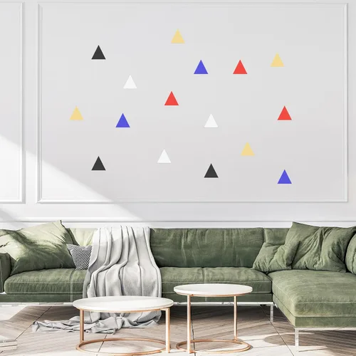 Miniatura 6 de uxcell Adhesivos acrílicos para pared, 100 unidades, autoadhesivas, extraíbles, triangulares, para el hogar, sala de estar, dormitorio, oficina
