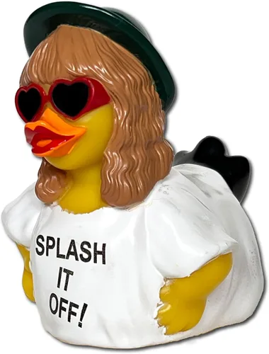 Miniatura 7 de CelebriDucks - Tail-RRR - Splash It Off - Patos de goma flotantes - Juguete de baño coleccionable para niños y adultos de todas las edades