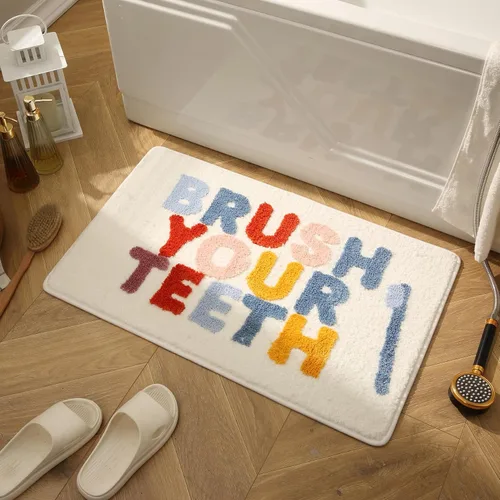 Miniatura 9 de Divertidas alfombras de baño bonitas antideslizantes para niños, modernas alfombrillas de microfibra absorbentes