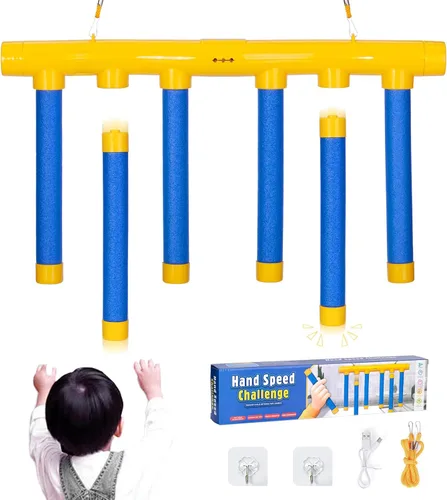 Juego de Desafío Reflex Drop Sticks, Juguete de Entrenamiento 2025 Mejorado para Coordinación Mano-Ojo, Juego de Reacción y Velocidad de Mano,