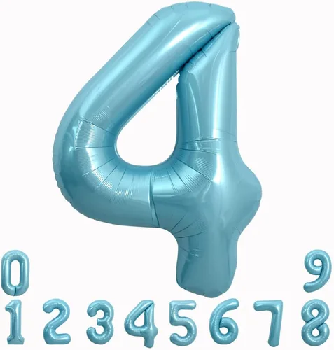 Miniatura 156 de TONIFUL 40 Inch Pastel Blue Number 8 Foil Balloons Large Mylar Foil Digital 8 Balloons for 8th Birthday, Gender Neutral Party, Baby Shower, Oro rosa