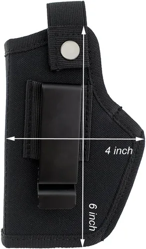 Miniatura 8 de Funda de transporte oculta para mano derecha e izquierda, se adapta a pistolas subcompactas y grandes