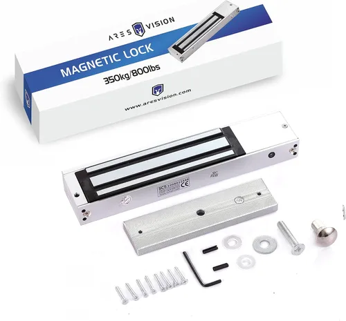 Miniatura 6 de Cerradura electromagnética de 396.8 lbs / 350 libras con soporte Z - Kit de bloqueo Mag de 12 V CC para sistemas de control de acceso, cerradura