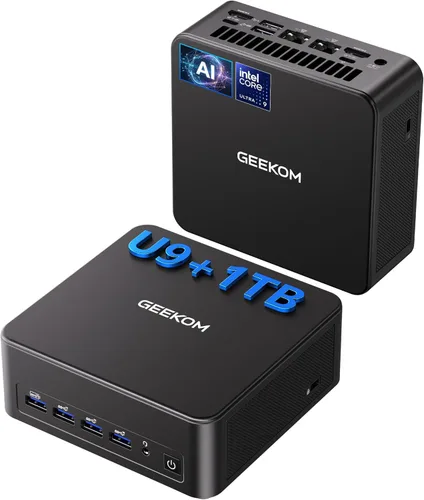 GEEKOM Mini PC modelo 2026 IT13, Intel i9 13900H de 13ª generación, 32 GB de RAM, SSD NVMe de 2 TB, Windows 11 Pro, pantalla cuádruple de 8 K, WiFi