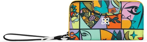 Miniatura 68 de Sherpani Tulum, cartera grande de nailon con cremallera alrededor, cartera con tarjetero organizador para mujer