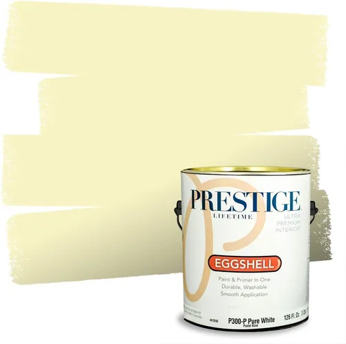 Miniatura 7 de PRESTIGE Pinturas Pintura Exterior e Imprimación En Uno, 1 Galón, Satinado, Pareja Comparable de Benjamin Moore* Amarillo* 320BM-PCM