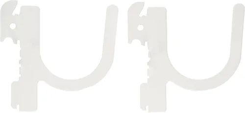 Miniatura 10 de Wall Control 10-UH-003 B Gancho en U ranurado para tablero de clavijas Wall Control solamente, 3 pulgadas, negro