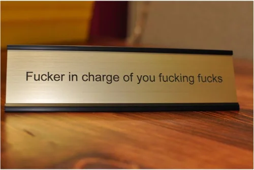 Miniatura 3 de Funny desk placa para jefe – Regalo chistoso