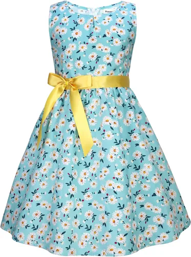 Miniatura 47 de Vestido de verano para niña, de algodón, con diseño floral