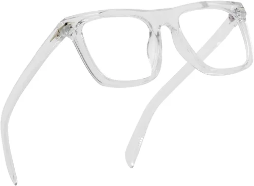 Miniatura 10 de Gafas de bloqueo de luz azul de moda con marco cuadrado para hombres y mujeres, gafas de computadora sin receta, 01 Negro