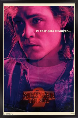 Miniatura 7 de Trends International Netflix Stranger Things: Season 2 - Póster de Billy Wall, 14.725 x 22.375 pulgadas, versión enmarcada de madera de granero