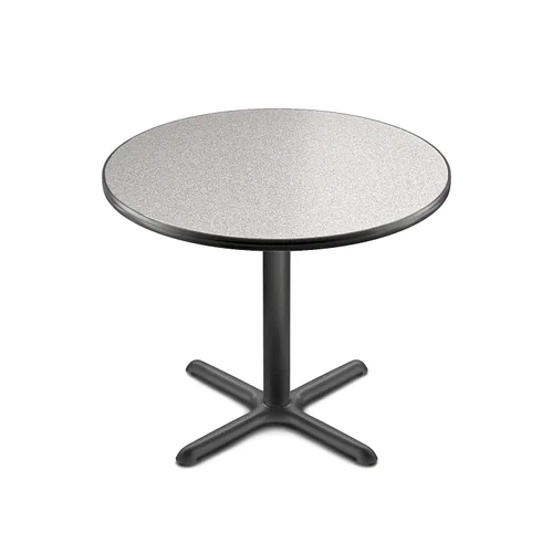 OEF Furnishings OEFCT13636XDGY Mesa de café prémium de grado comercial para restaurante y sala de descanso (redonda, 36 pulgadas de diámetro, 30