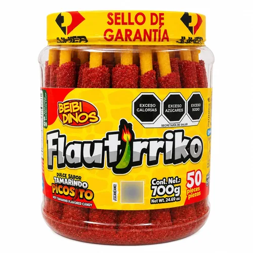 Flautirriko Tarugos Tamarindo Candy Sticks 50 piezas 19.40 oz Always Fresh