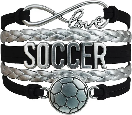 Miniatura 5 de Sportybella - Pulsera de fútbol ajustable, regalo para jugadores