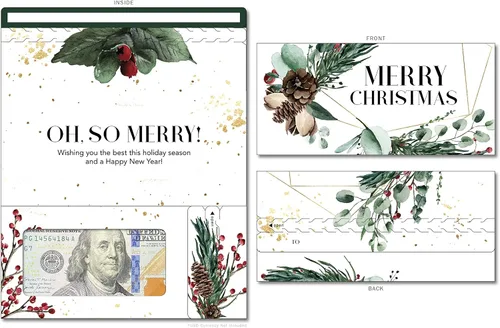 Miniatura 104 de Tarjeta de boda, con dos aperturas de tira para desgarrar, con ventana de plástico transparente que deja ver dinero, cheques o tarjetas de regalo