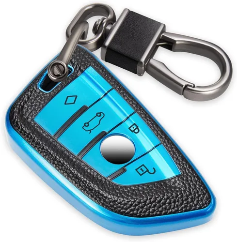 Miniatura 10 de Funda para llavero Jeep con llavero trenzado de diamante de lujo, funda suave mejorada para Wrangler Rubicon Gladiator JL JLU JT Sahara JLU Flip