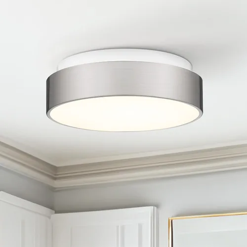 Miniatura 9 de AUTELO Lámpara de techo de montaje empotrado de 12 pulgadas, pantalla de vidrio esmerilado, lámpara de techo de 2 luces cerca del techo en acabado
