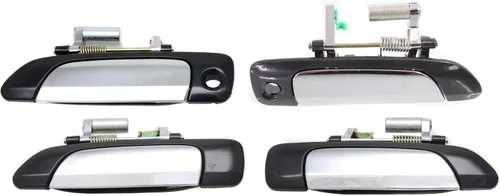 Manija de puerta exterior compatible con Honda Civic 2001-2005, manija de puerta delantera y trasera, lado derecho e izquierdo, juego de 4 manijas