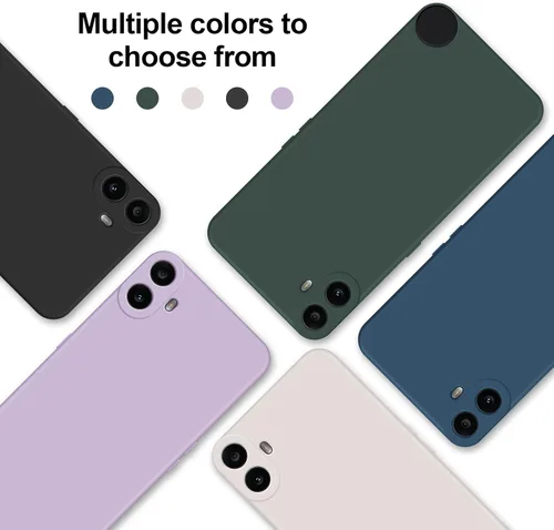Miniatura 8 de GiiYoon - Carcasa de silicona compatible con Nothing CMF Phone 1, funda protectora de cuerpo completo de tacto sedoso y suave con protección