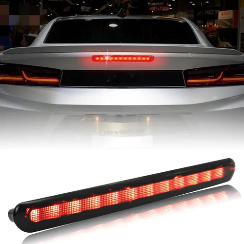 Para Camaro LED 3ª Tercera Luz de Freno, Accesorios de Luz de Freno Trasera Centro de Repuesto Alto Montaje Montaje Montaje Negro Ahumado para