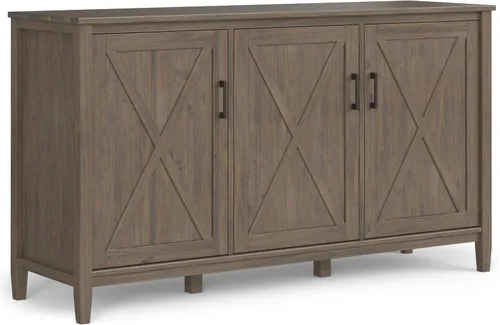 Miniatura 21 de Simpli Home - Mueble bajo Warm Shaker para almacenamiento, Pino, Marrón (Tobacco Brown)