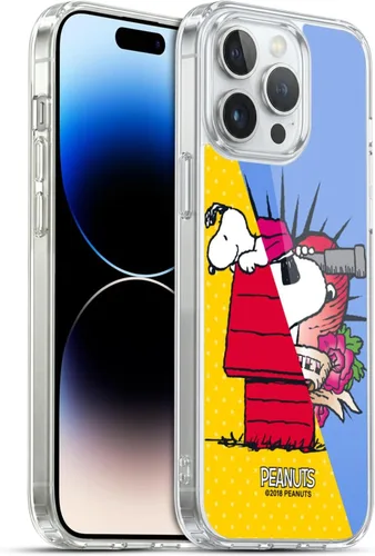 Miniatura 353 de Head Case Designs Funda de gel con licencia oficial de Peanuts Snoopy & Woodstock Halfs and Laughs [protección de grado militar] compatible