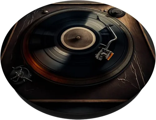 Miniatura 2 de Disco de vinilo LP vintage para fanáticos de la música retro, PopSockets intercambiables PopGrip