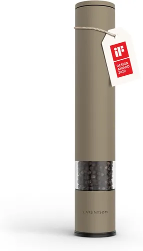 Miniatura 16 de LARS NYSØM - Molinillo de sal y pimienta manual con molinillo de cerámica ajustable de grueso a fino Molinillo de especias de diseño (Negro carbón)
