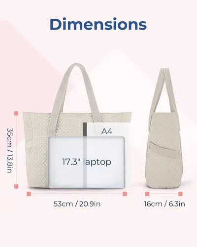 Miniatura 2 de BAGSMART Bolsa grande para mujer, bolsa de hombro de viaje con asa superior con hebilla para esterilla de yoga para gimnasio, trabajo, viajes