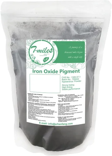 T-MILES Óxido de hierro negro (17.64 oz), pigmento mineral de óxido de hierro negro, pigmentos para pintura artística y decorativa, hormigón, lima,