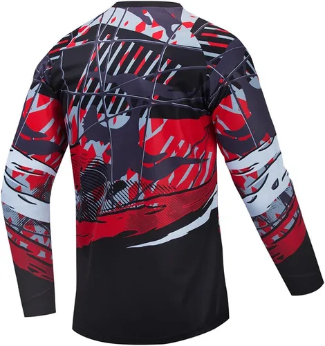 Miniatura 167 de Hotlion Camiseta de ciclismo para hombre, manga larga, MTB Motocross, ropa de carreras todoterreno