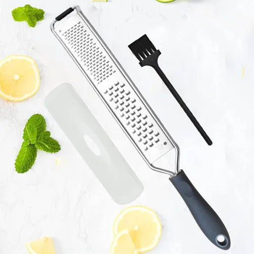 2 en 1 diseñado por chefs limón parmesano queso rallador y triturador de alimentos – herramienta esencial de cocina espiralizador perfecto para