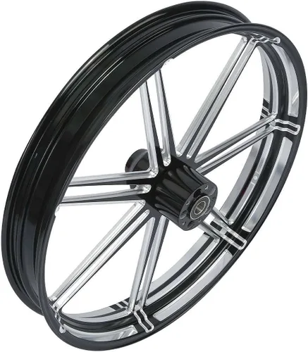 Miniatura 4 de TCMT Llanta de rueda delantera de 30 pulgadas, buje de rueda de doble disco para Harley Touring modelos no ABS/ABS, Road King Electra Street Road