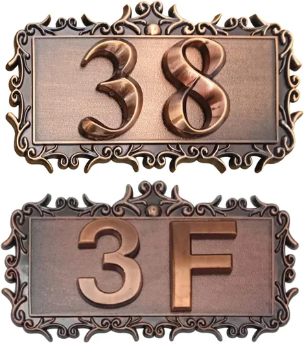 Miniatura 13 de Letrero personalizado con número de dirección del hogar, placa personalizada para buzón, puerta de casa, puerta, habitación, placa acrílica