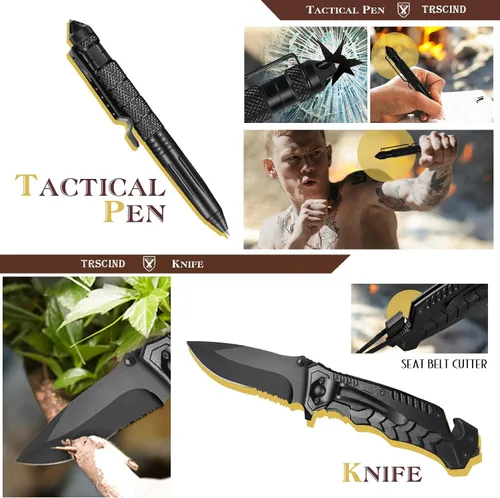 Miniatura 2 de Gifts for Men Dad Husband Him Fathers Day, Survival Kit, Emergency Survival Gear and Equipment 14 in 1, Anniversary Birthday Gifts for Him