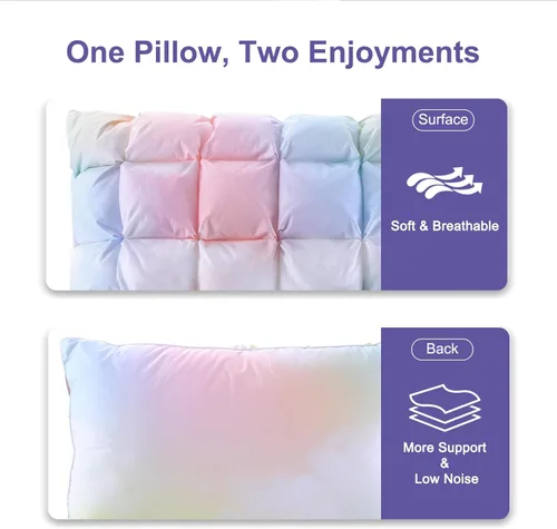 Miniatura 4 de YOUR MOON Almohadas suaves para dormir, almohadas de soporte para la cama, almohada alternativa de plumón esponjosa, almohadas de gel de hotel