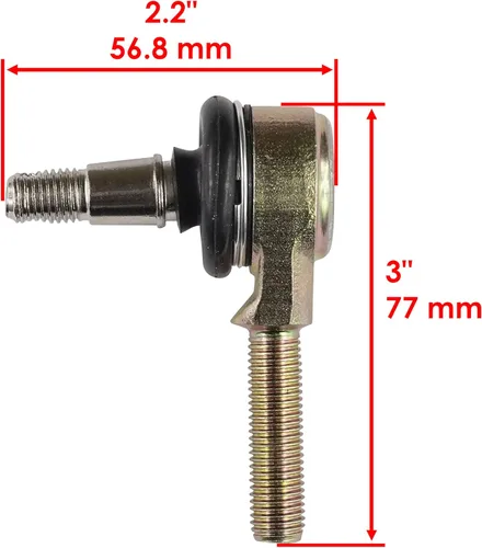Miniatura 2 de Caltric Kit de extremo de barra de acoplamiento compatible con Yamaha Raptor 660 Yfm660 Yfm-660 Yfm660R 2001-2005