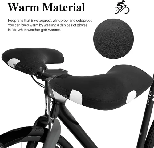 Miniatura 3 de Manoplas de manillar de bicicleta Forro polar Manoplas de manillar