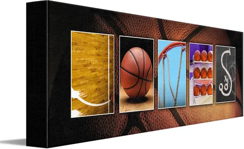 Personal-Prints Decoración personalizada de baloncesto o regalo para el jugador de baloncesto, entrenador o liga. Regalo de arte de pared