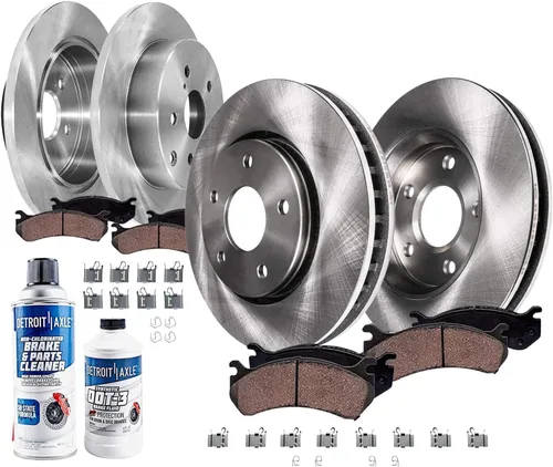 Miniatura 26 de Detroit Axle - Kit de freno para Ford 2022-2023 Maverick Rotores de freno de disco de cerámica con repuesto de hardware: rotores delanteros de 12.80