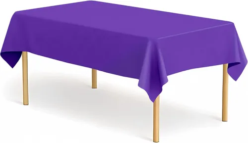 Miniatura 24 de Paquete de 2 manteles de plástico a cuadros en blanco y negro para fiestas, desechables de 54 x 108 pulgadas, mantel rectangular con bandera a
