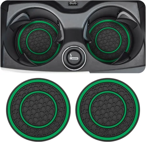 Miniatura 13 de Osilly Paquete de 2 posavasos de automóvil para portavasos de automóvil de 2.75 pulgadas, antideslizantes, antipolvo, universales, impermeables