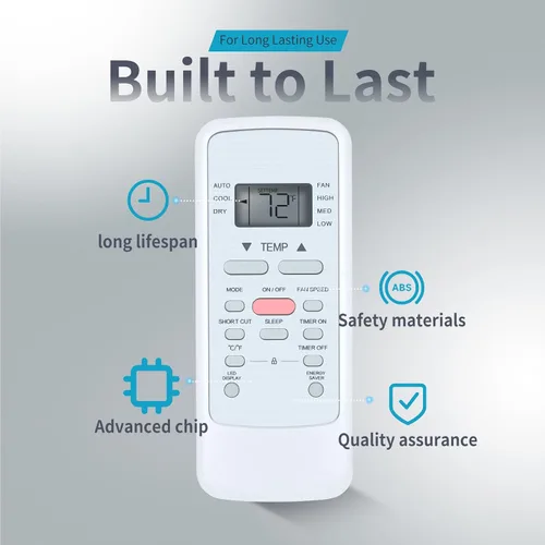 Miniatura 2 de ZWP RG51G5(1)/CEU1 RG51G5(1)/EU1 Control remoto de repuesto apto para aire acondicionado Midea MAW05M1BWT MAW06R1CWT MAW10R1BWT Cool-Living