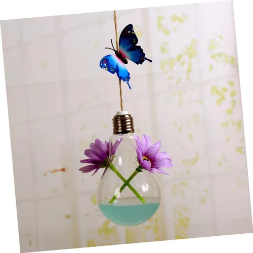 Miniatura 7 de Toddmomy Macetas redondas de cristal para colgar en la pared de las cuerdas de las macetas para las plantas de aire