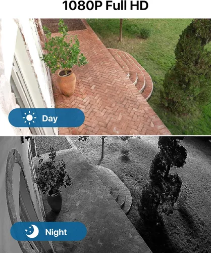 Miniatura 3 de Loocam Sistema de seguridad de cámara CCTV, 1080p H.265+ DVR con disco duro de 1 TB, detección de vehículos humanos AI, sistema de cámara
